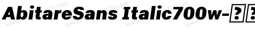 AbitareSans Italic700w字体转换